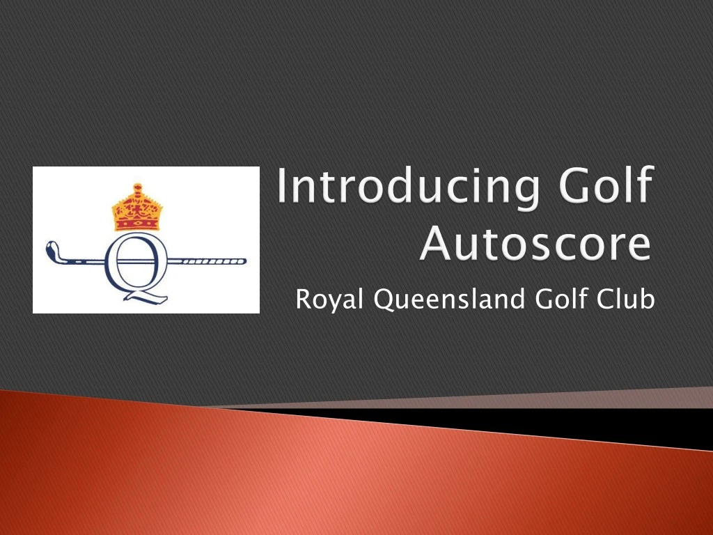 introducing golf autoscore