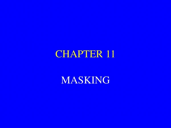 CHAPTER 11