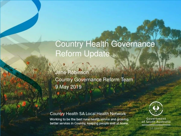 Country Health Governance Reform Update