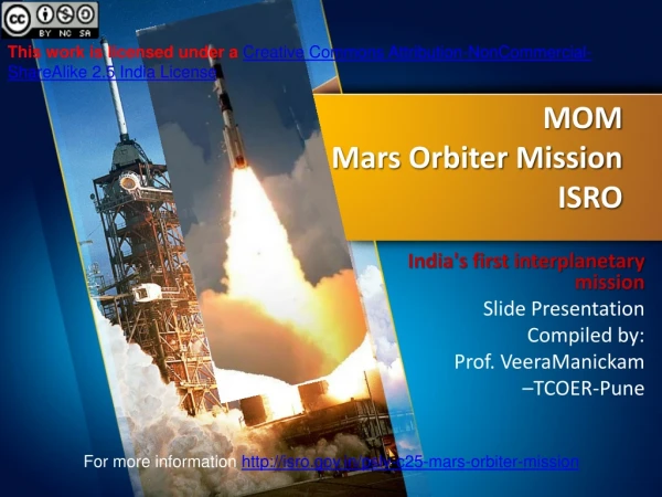 MOM  Mars Orbiter Mission ISRO