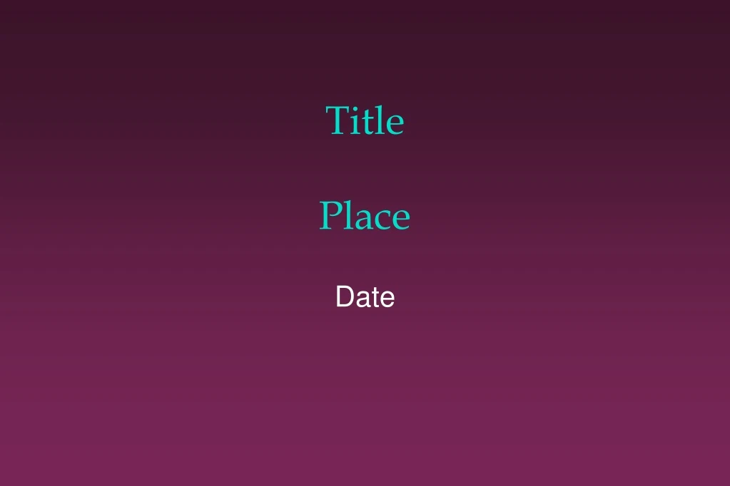 title place