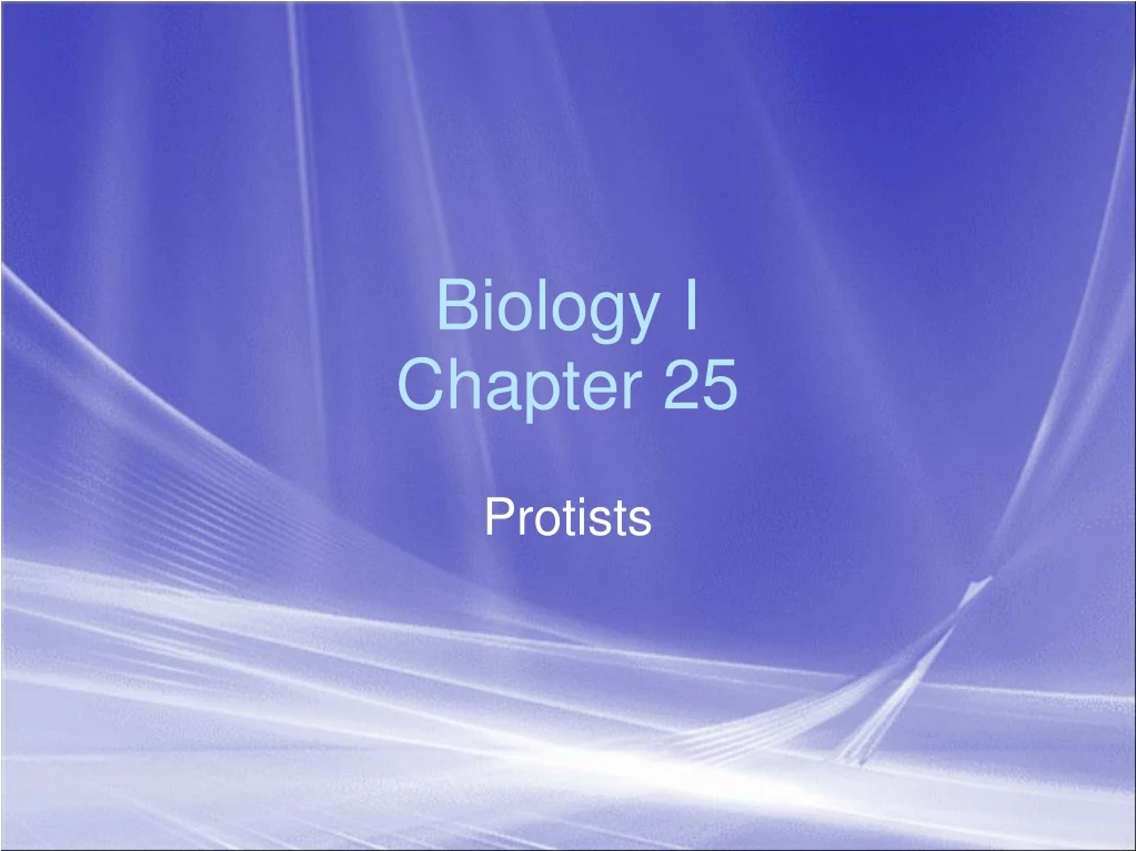 biology i chapter 25