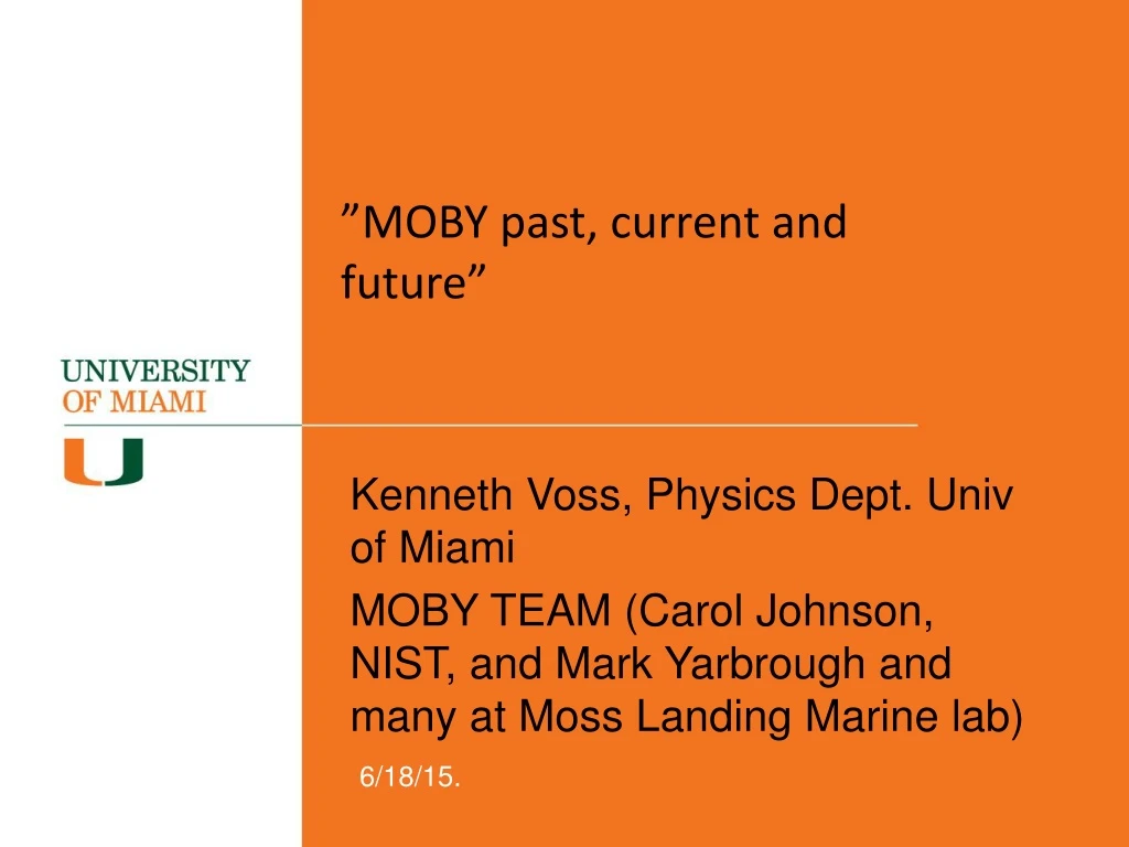 moby past current and future