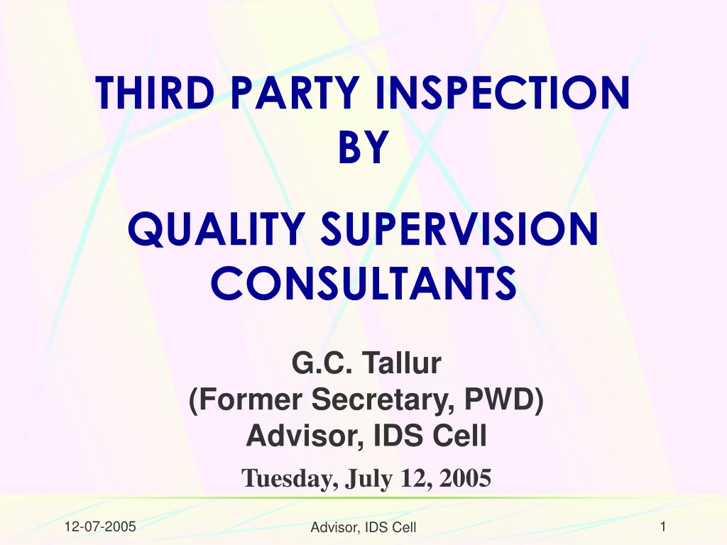 third party inspection by quality supervision