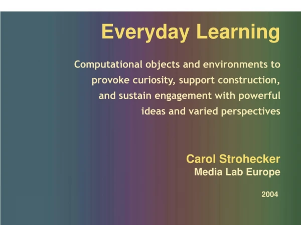 Everyday Learning