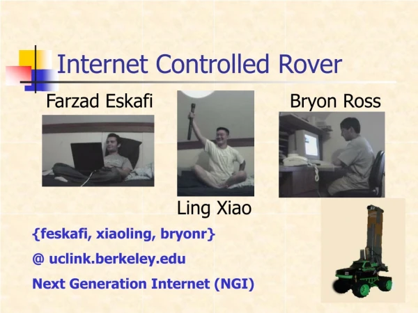 Internet Controlled Rover
