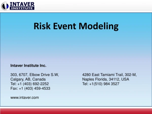 Risk Event Modeling