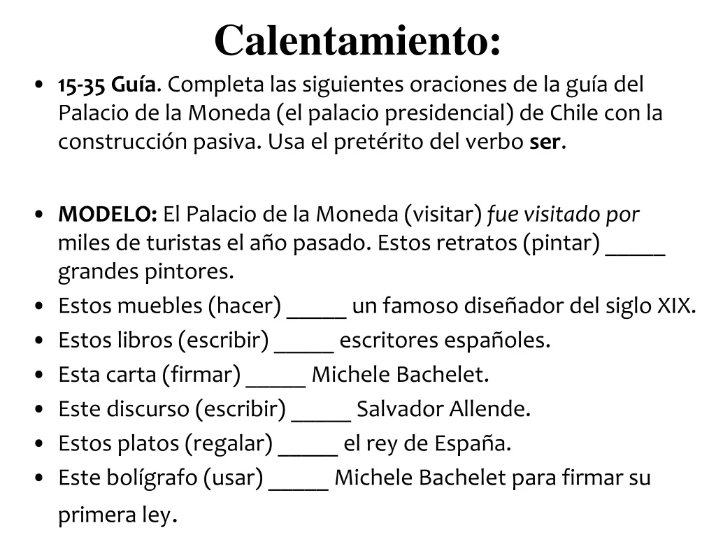 calentamiento