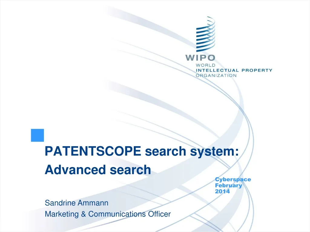 patentscope search system advanced search