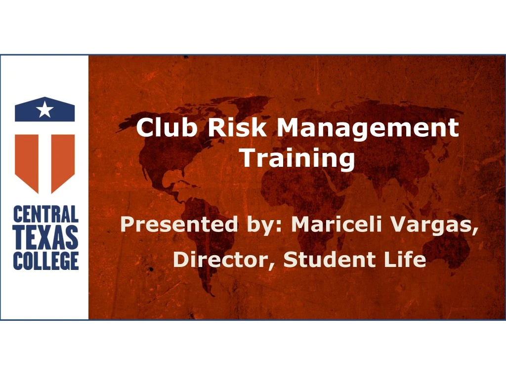 club risk management training