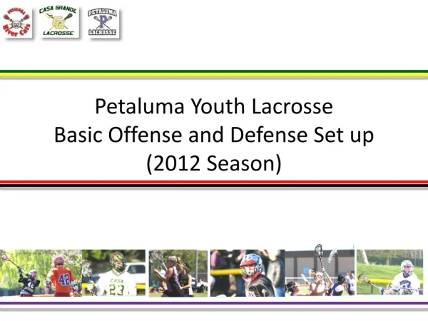 Petaluma Youth Lacrosse Basic Offense and Defense Set up  (2012 Season)