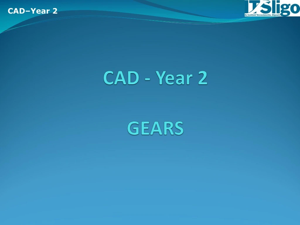 cad year 2 gears