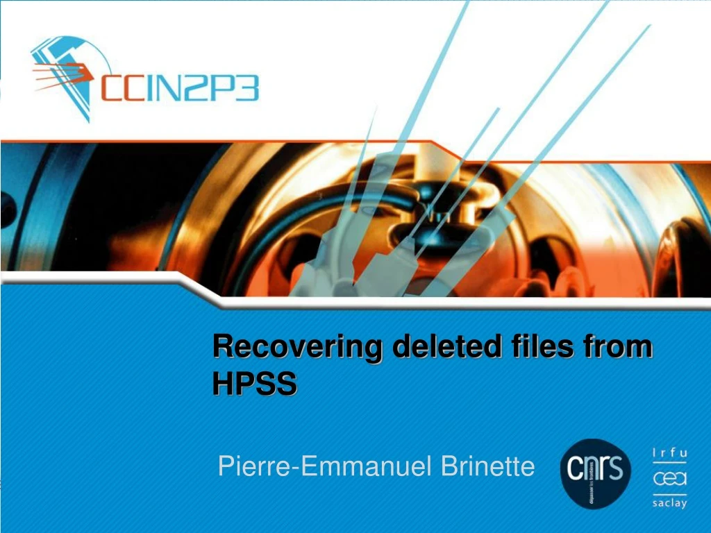 recovering deleted files from hpss