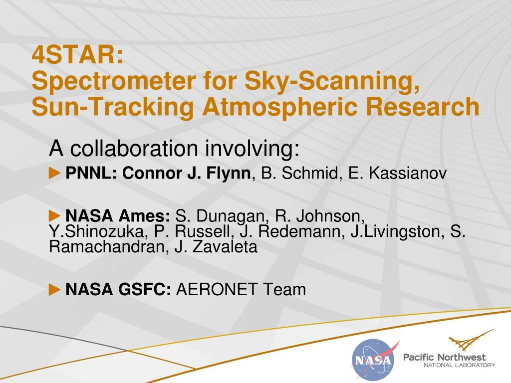 4star spectrometer for sky scanning sun tracking atmospheric research