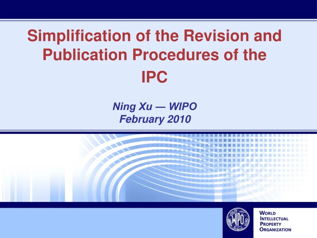 simplification of the revision and publication
