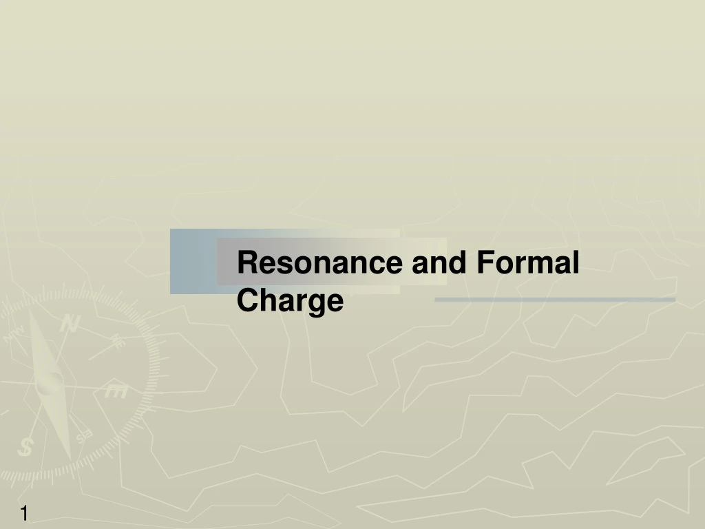 resonance and formal charge