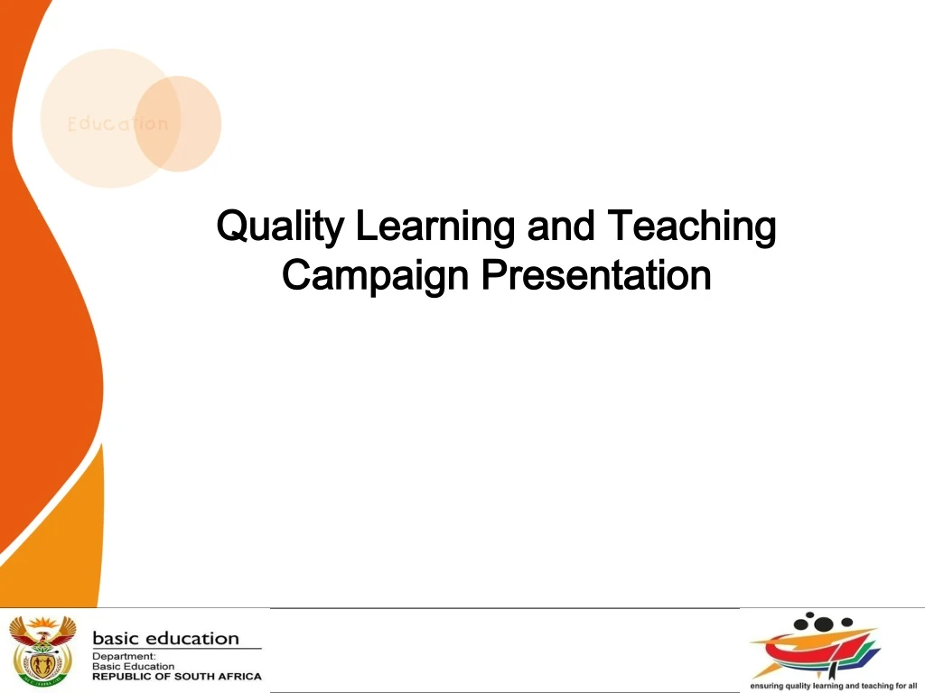 quality learning and teaching campaign presentation