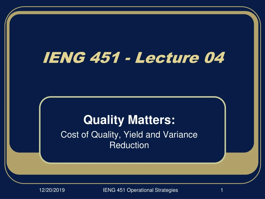 ieng 451 lecture 04