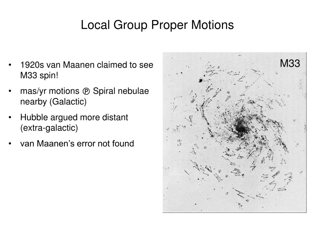 local group proper motions