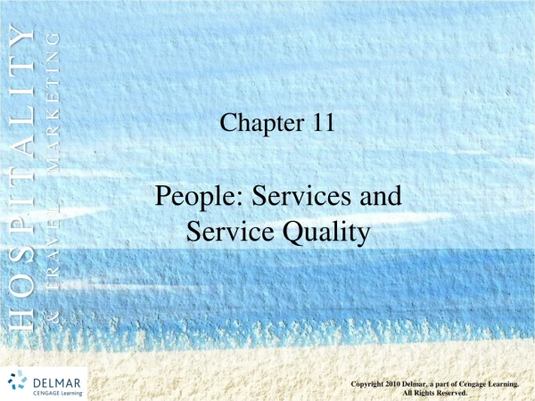 People: Services and  Service Quality