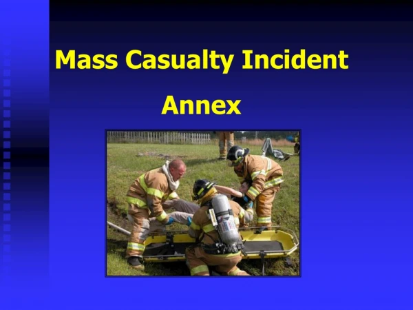 Mass Casualty Incident Annex