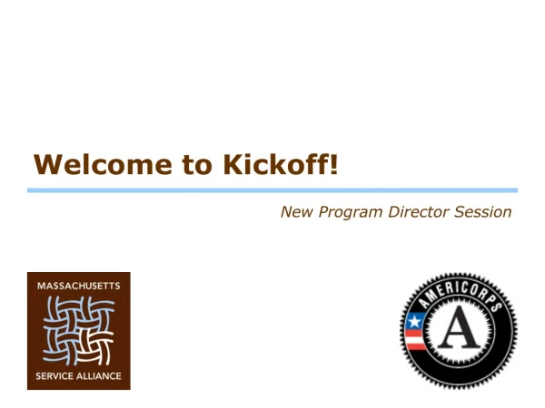 Welcome to Kickoff!