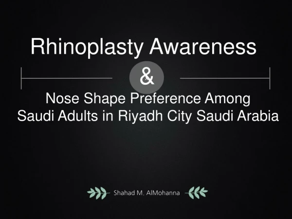 Rhinoplasty Awareness