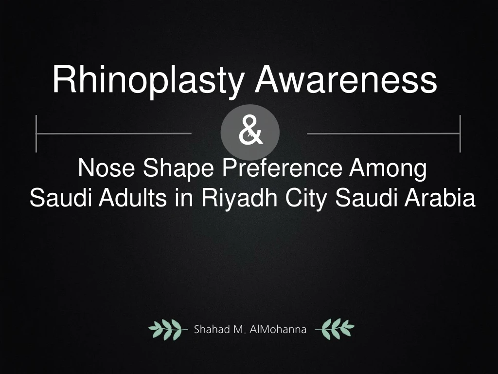 rhinoplasty awareness