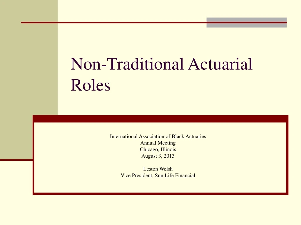 non traditional actuarial roles