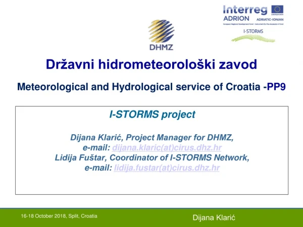 Državni hidrometeorološki zavod  Meteorological and Hydrological service of Croatia  - PP9