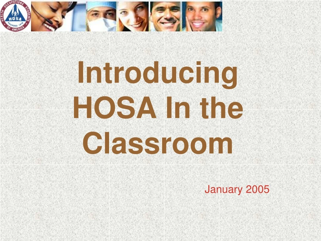 introducing hosa in the classroom