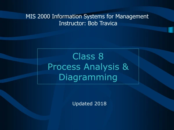 Class 8 Process Analysis &amp; Diagramming