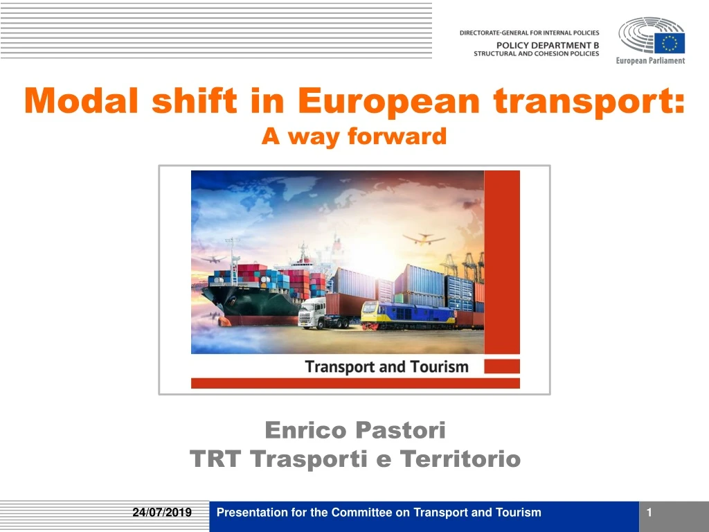 modal shift in european transport a way forward