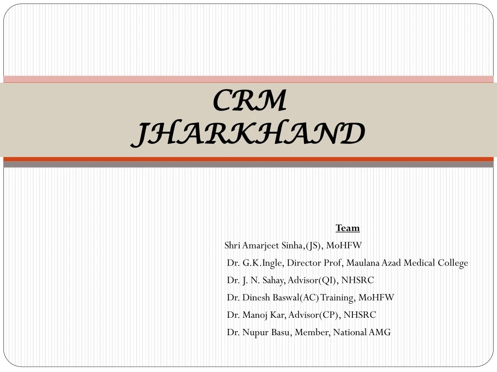 crm jharkhand