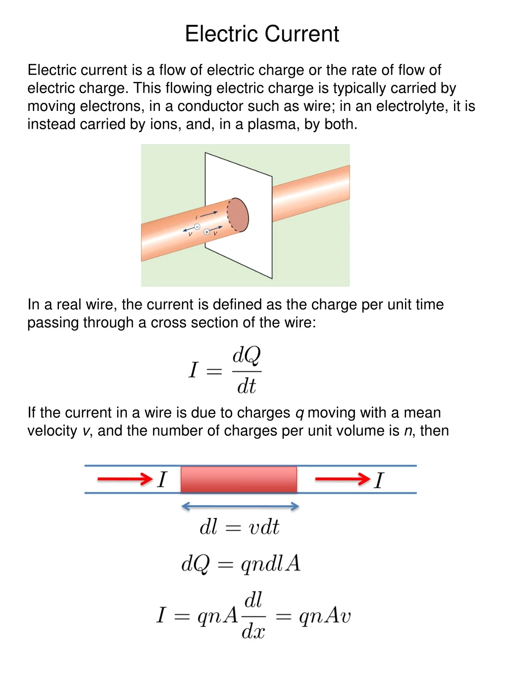 electric current