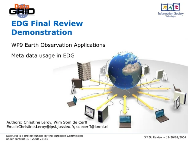 EDG Final Review Demonstration