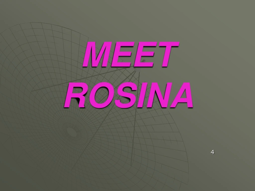 meet rosina