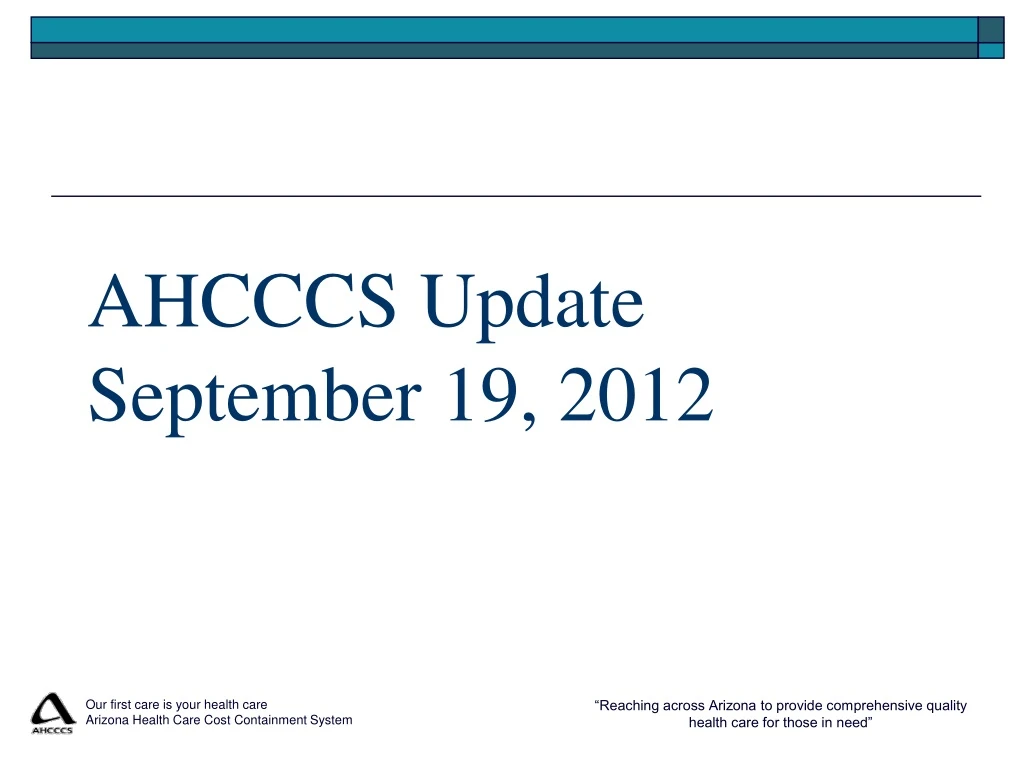 ahcccs update september 19 2012