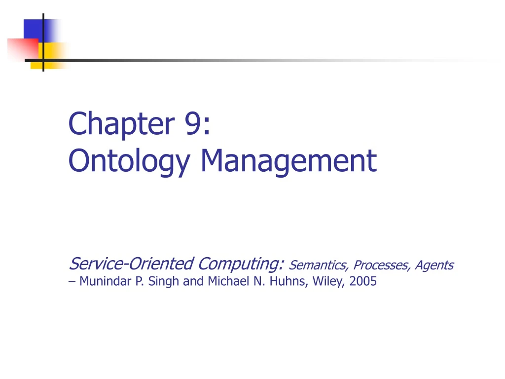 chapter 9 ontology management