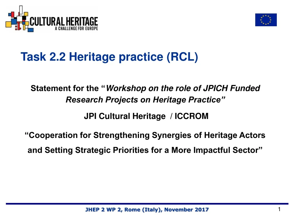 task 2 2 heritage practice rcl