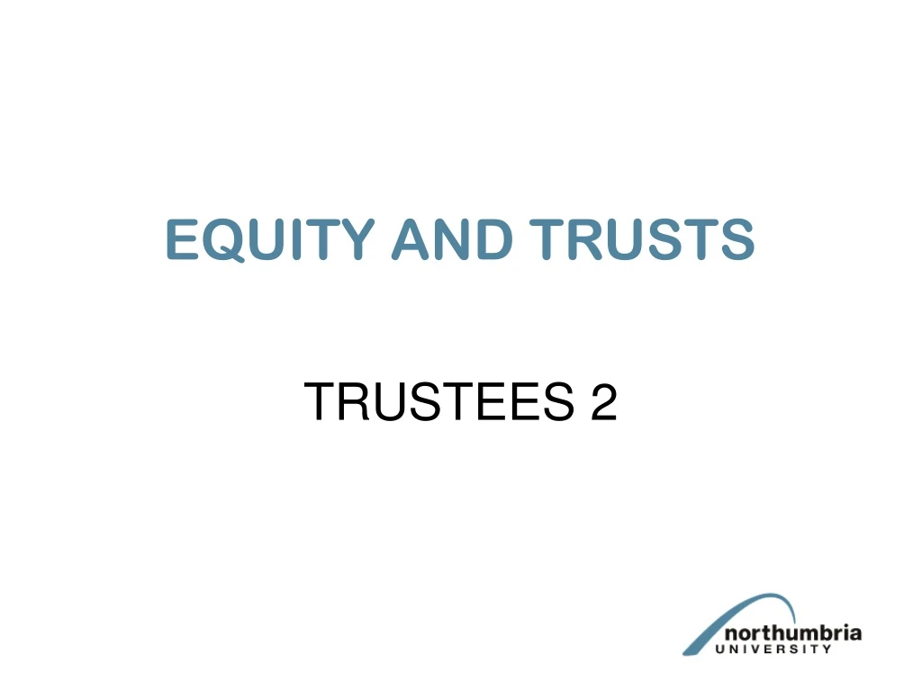 equity and trusts