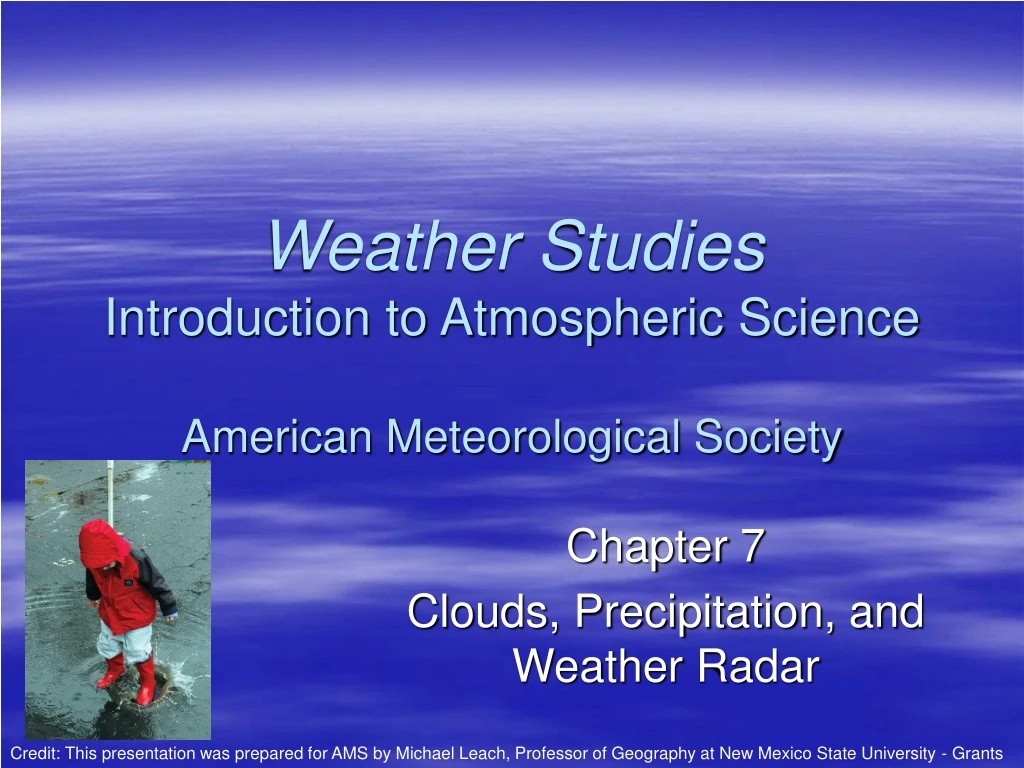 weather studies introduction to atmospheric science american meteorological society