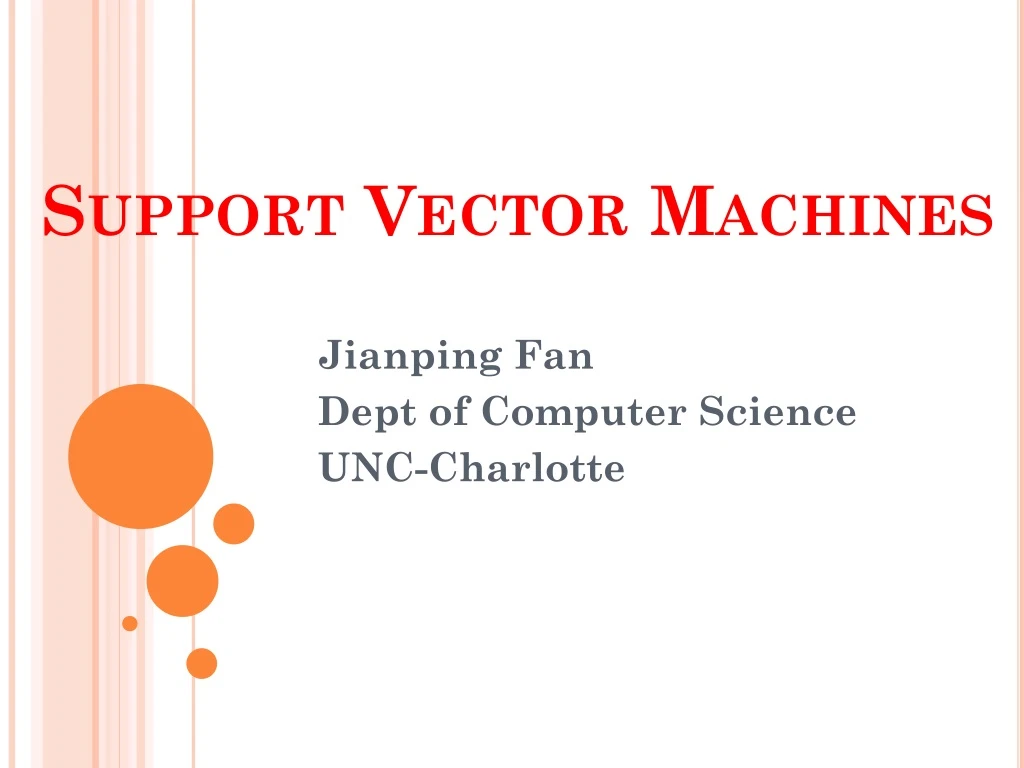 support vector machines