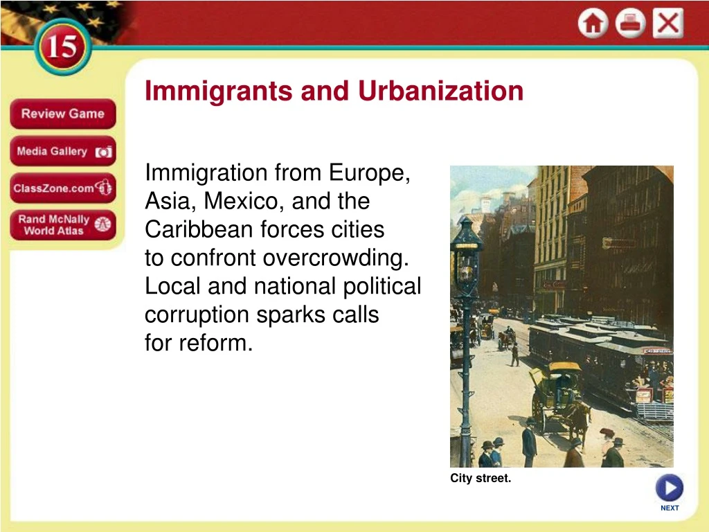 immigrants and urbanization