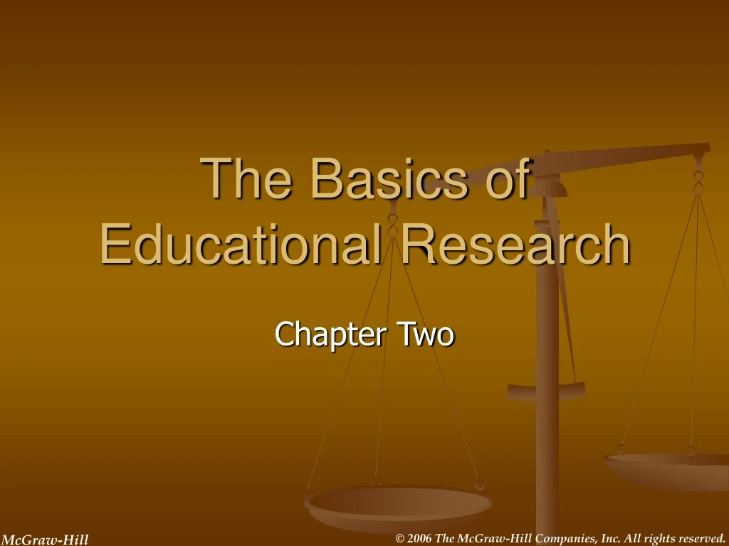 the basics of educational research