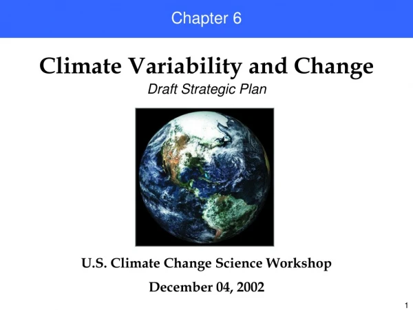 Climate Variability and Change
