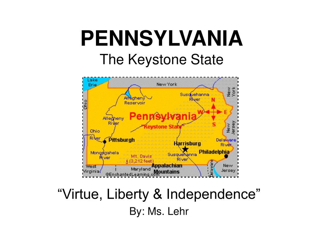 PPT - PENNSYLVANIA The Keystone State PowerPoint Presentation, free ...