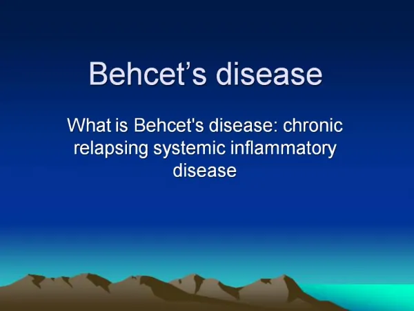 Behcet s disease