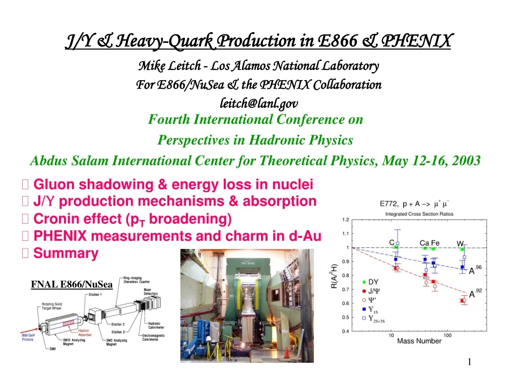 j y heavy quark production in e866 phenix