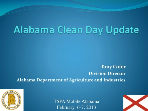 Alabama Clean Day Update